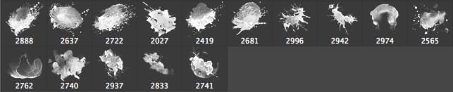 15 Free Splatter Brushes - Schematic
