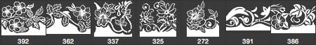 7 Decorative Borders Brushes  - Schematic