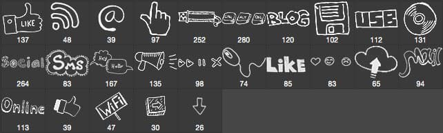 Social cartoon brushes - Schematic