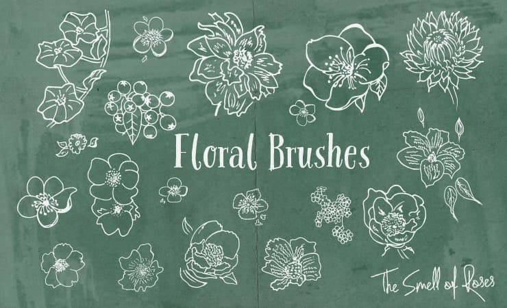 Floral Brushes - The Smell of Roses