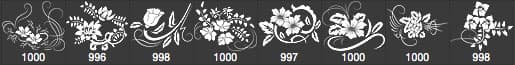 Ornamental Flowers Brushes - Schematic