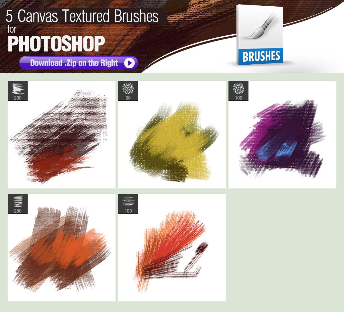 Canvas Textured PS Brushes
