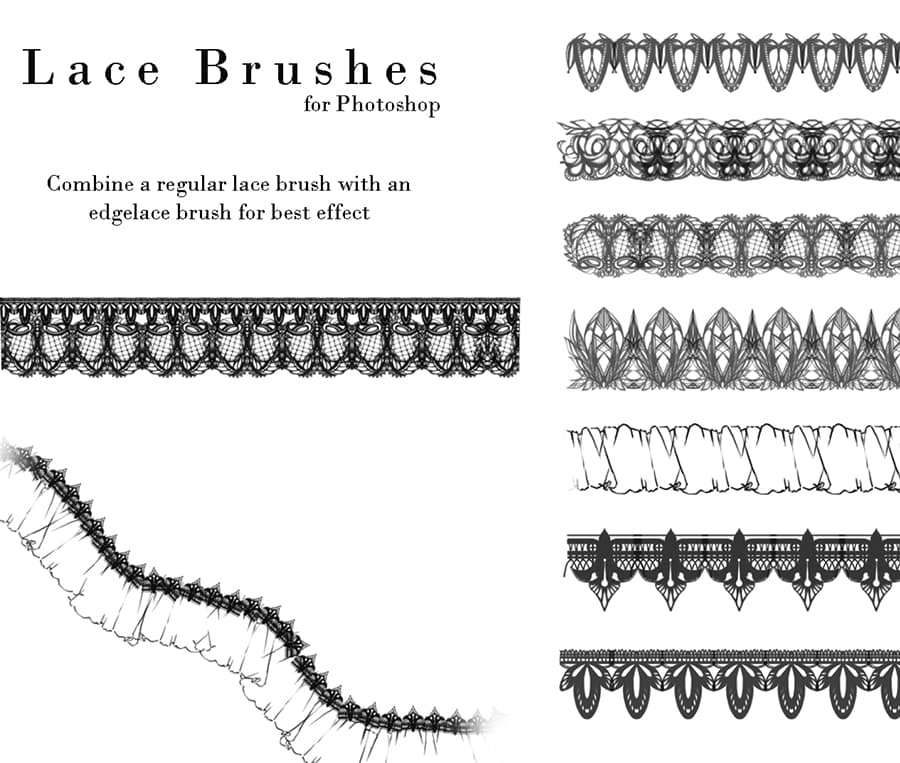 Lace Photoshop Brushes