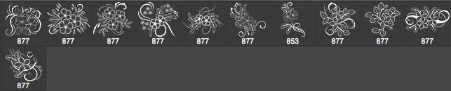 11 Flower Ornaments Brushes - Schematic
