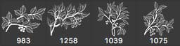Christmas Greeneries Brushes - Schematic