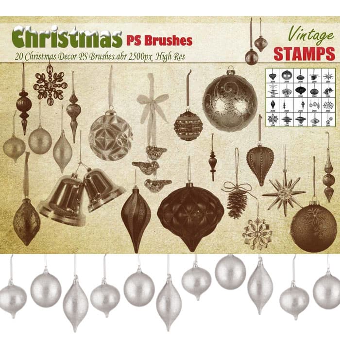 20 Christmas Decor Brushes