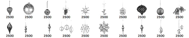 20 Christmas Decor Brushes - Schematic