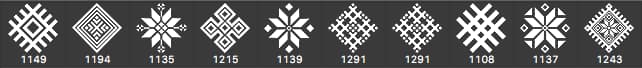 10 Slavic Ornaments - Schematic