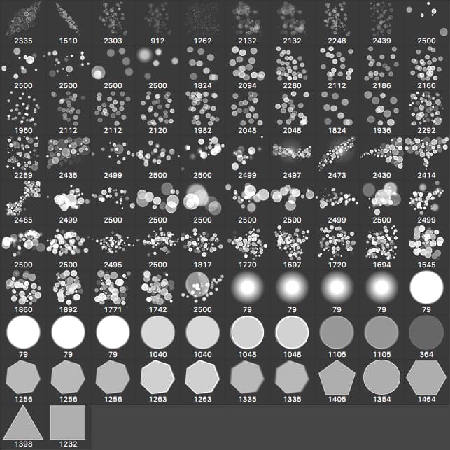 Bokeh PS Brushes Free Pack - Schematic