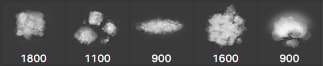 Clouds Painting Brushes Pack - Schematic