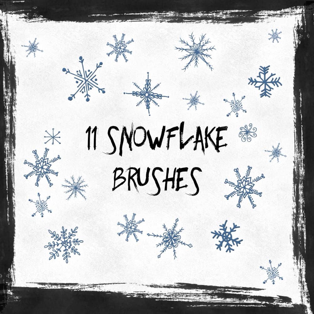 11 Free Snowflakes Brushes