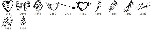 Valentine's Day 12 Brushes - Schematic