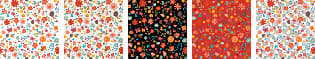 Colorful Sweet Floral Pattern - Schematic