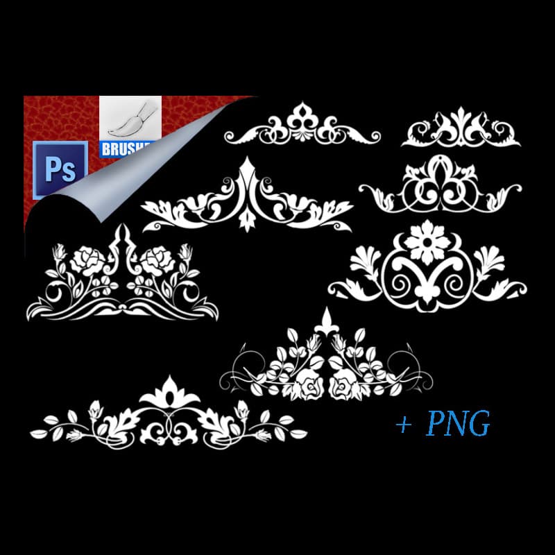8 Free Ornament Brushes