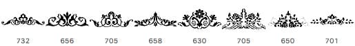 8 Free Ornament Brushes - Schematic