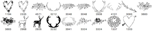 Flowers and Antler Brushes - Schematic