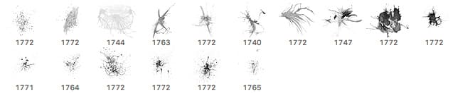 16 Free Spray and Splashes Brushes - Schematic