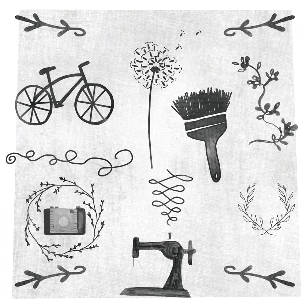 15 Hand Drawn Brushes