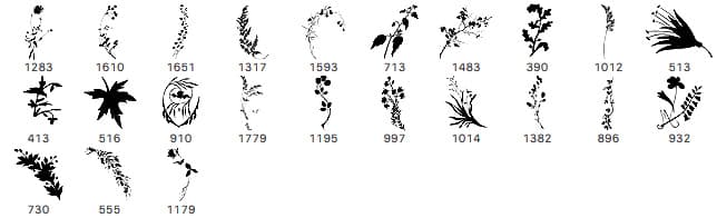 23 Free Plant Brushes - Schematic