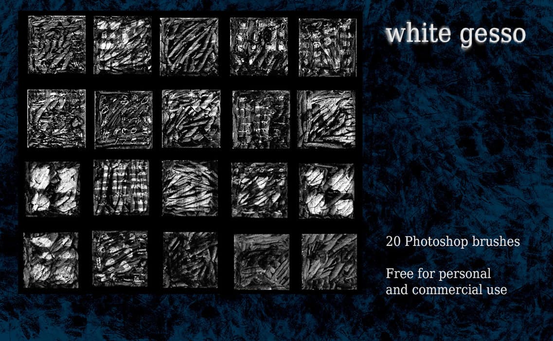 White Gesso PS Brushes