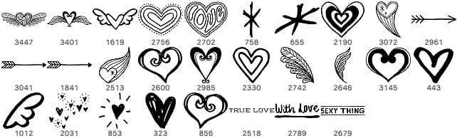 28 Free Love Brushes - Schematic
