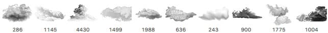 10 Free Cloud Brushes - Thumbnail 2