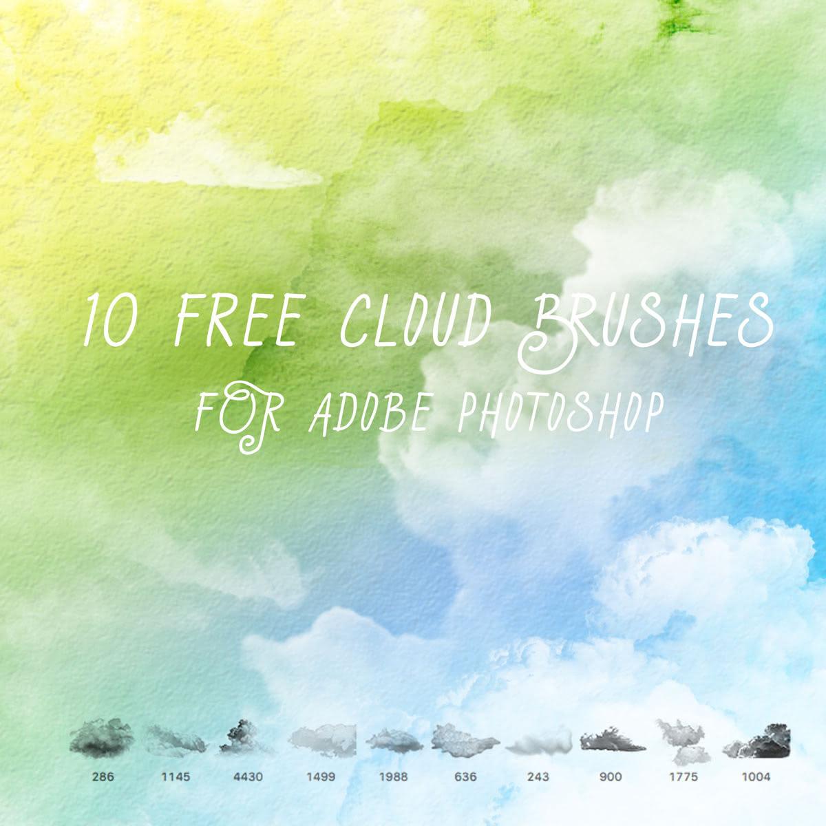 Realistic Sky Cloud Brushes
