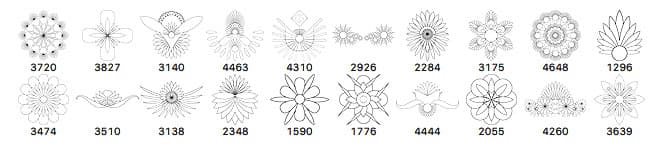 20 Abstract Ornaments Brushes - Schematic