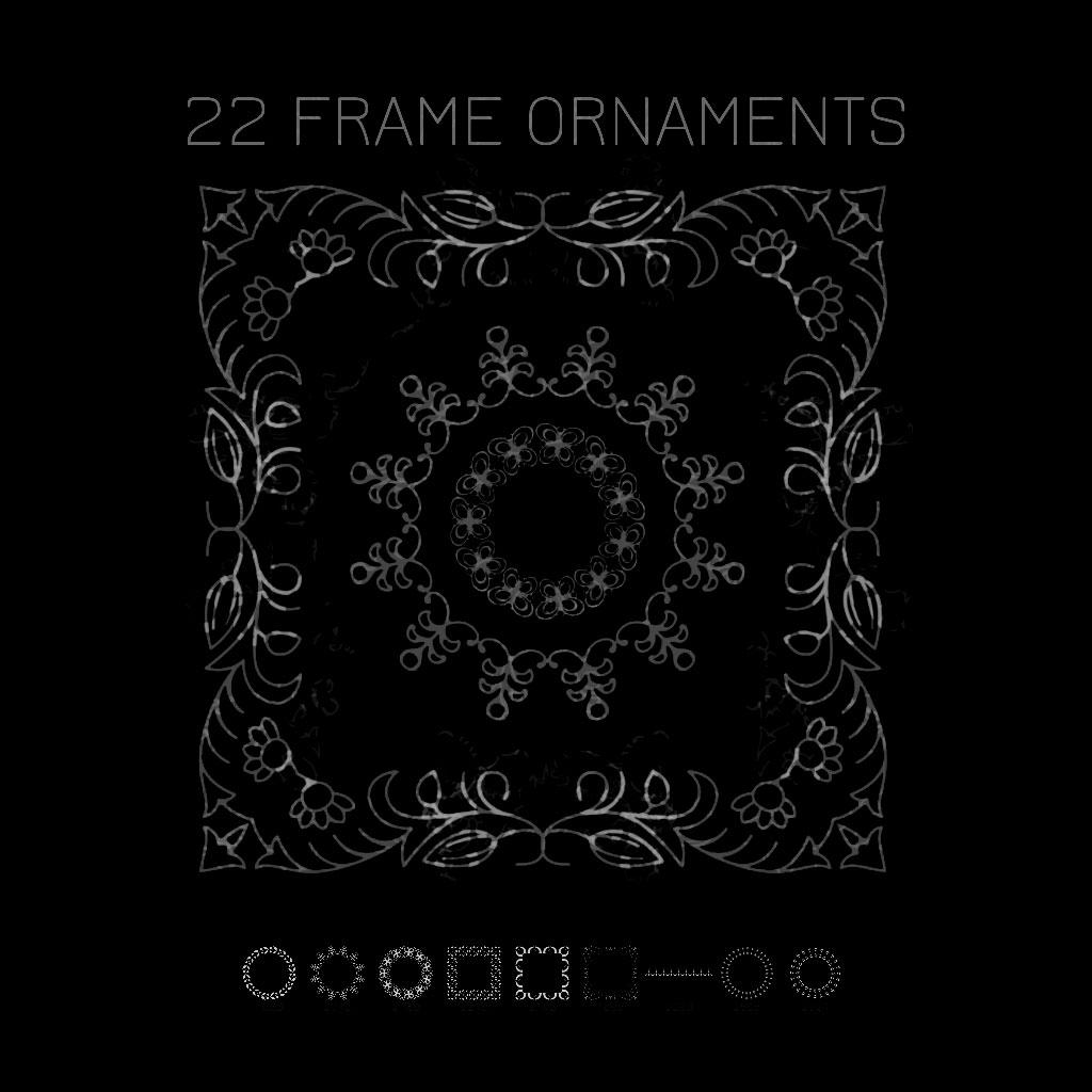 9 Frame Ornaments