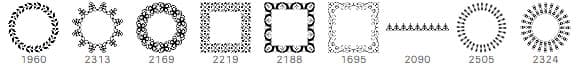 9 Frame Ornaments - Schematic