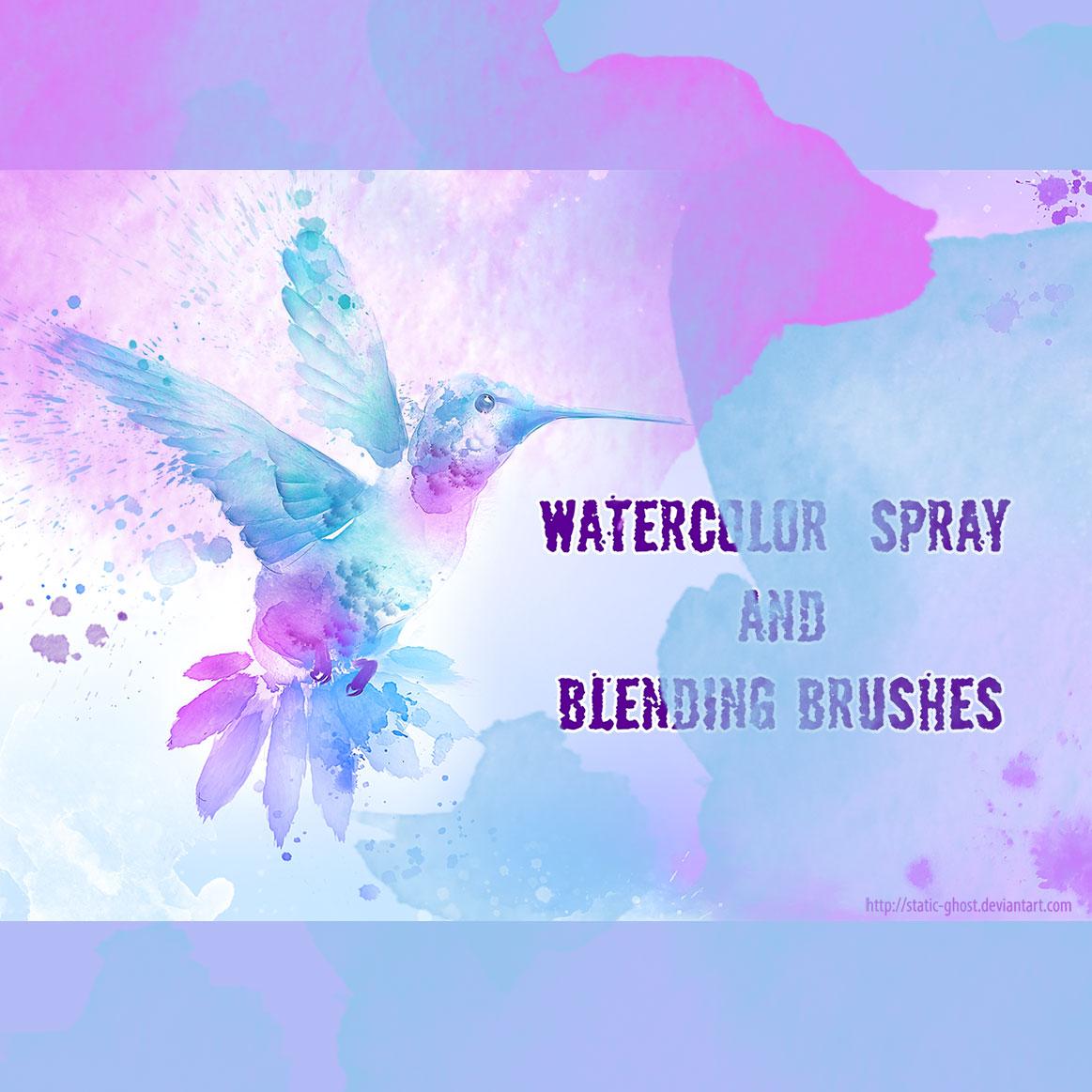 Watercolor Spray Brushes