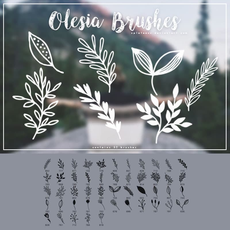 45 Free Plant Brushes