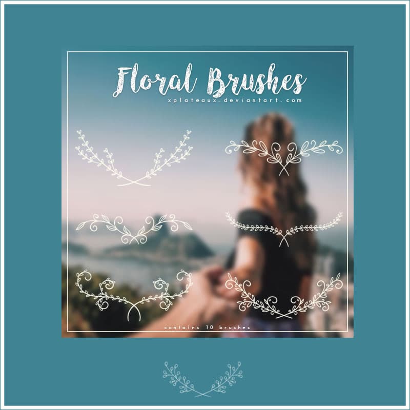 9 Floral Brushes