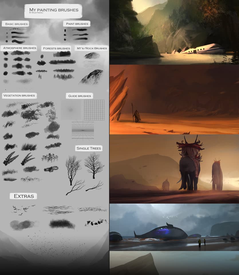 84 Painting Brushes