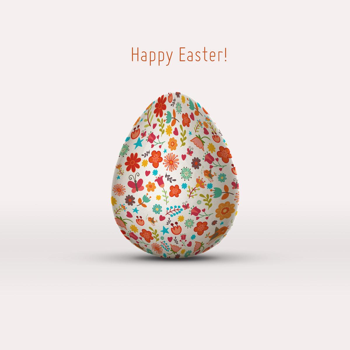Free PSD Easter Egg Mockup
