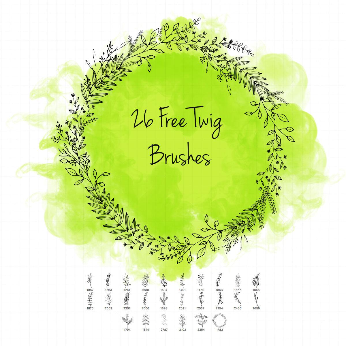 26 Twig Brushes