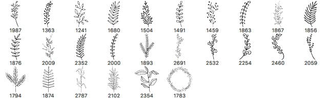 26 Twig Brushes - Schematic