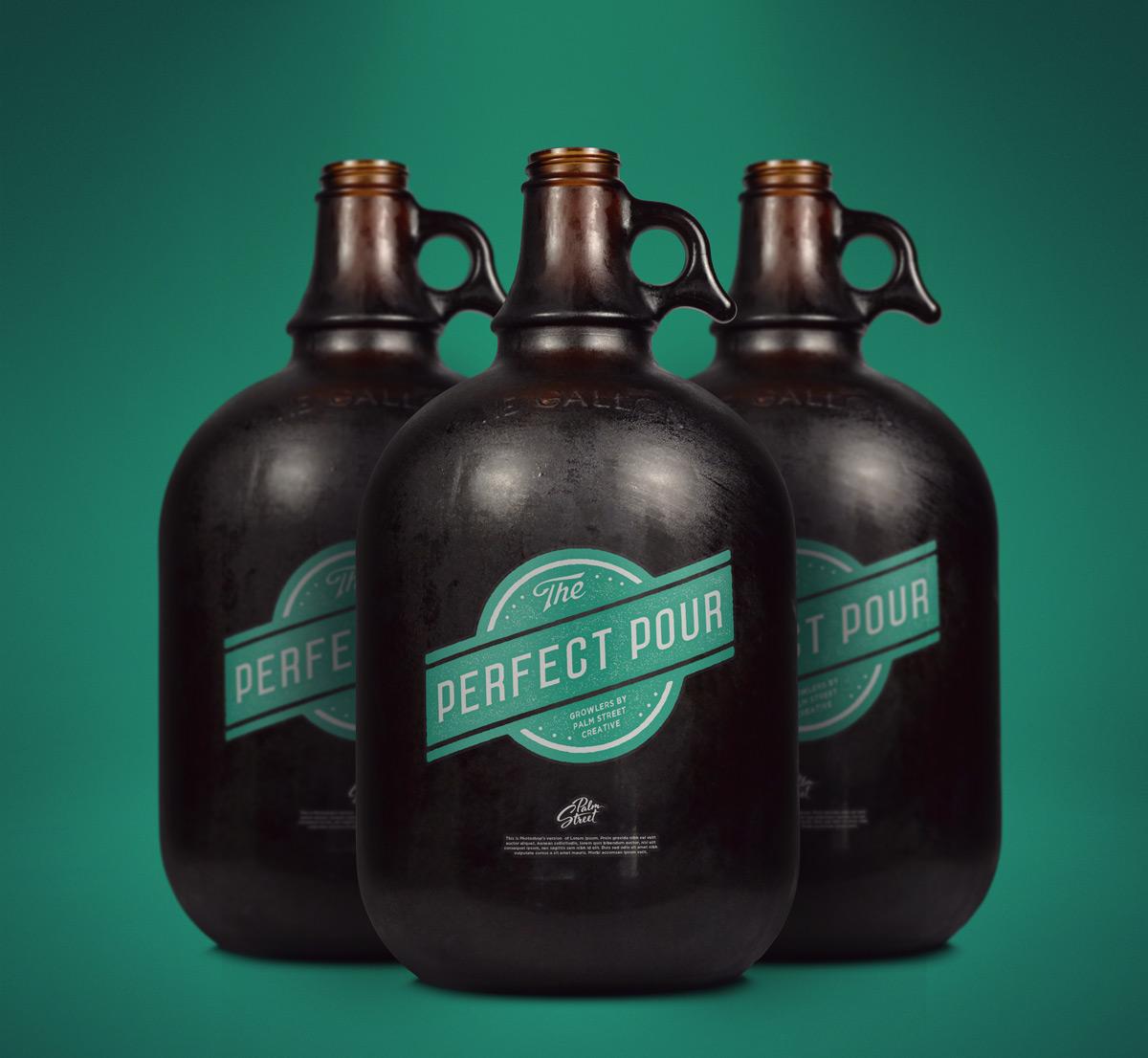 Free Bottle Mock-up