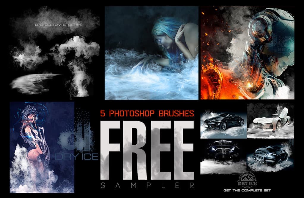 5 Dry Ice Brushes for Photoshop CC