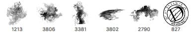 5 Dry Ice Brushes for Photoshop CC - Schematic