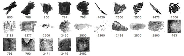 25 Free Paint Brushes - Schematic