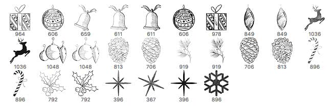 Free Christmas Brushes - Schematic