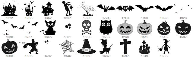 29 Halloween Brushes - Schematic