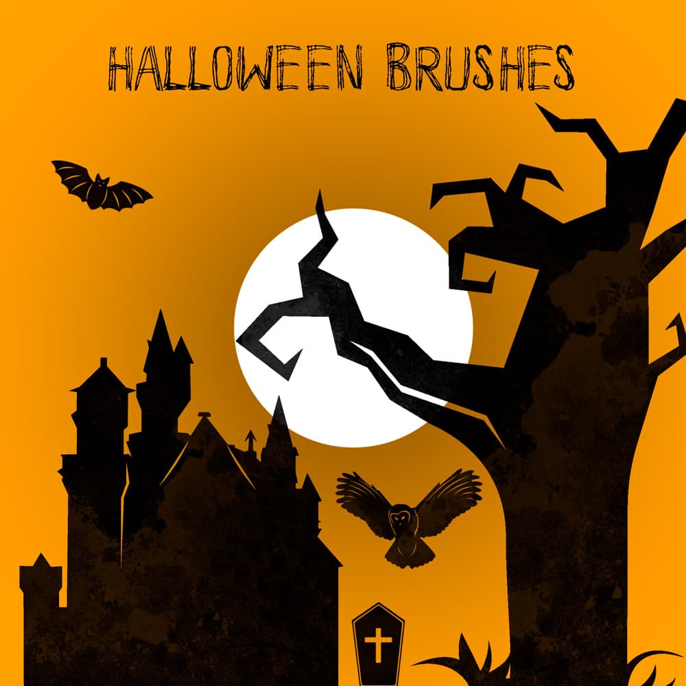 8 Halloween Brushes