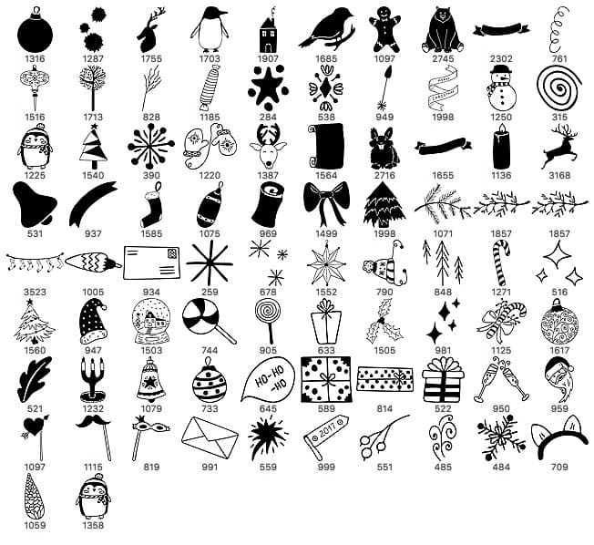82 Christmas Brushes - Schematic