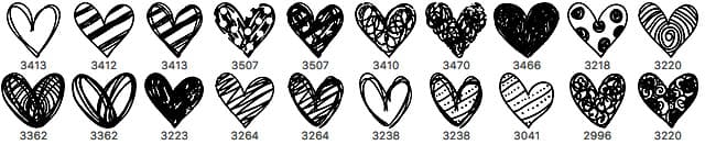 20 Hearts Brushes - Schematic