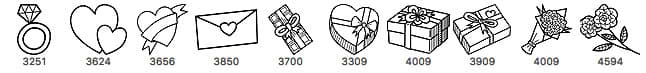 10 Valentine's Day Brushes - Schematic