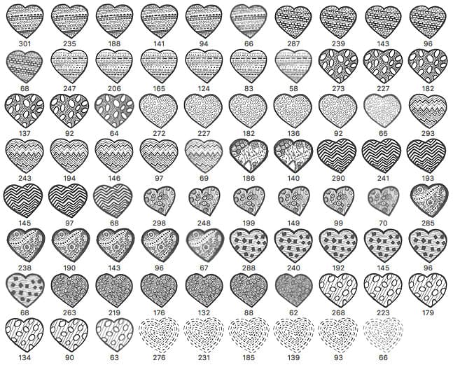 14 Valentine Brushes - Schematic