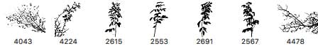 Autumn Twigs Brushes - Schematic