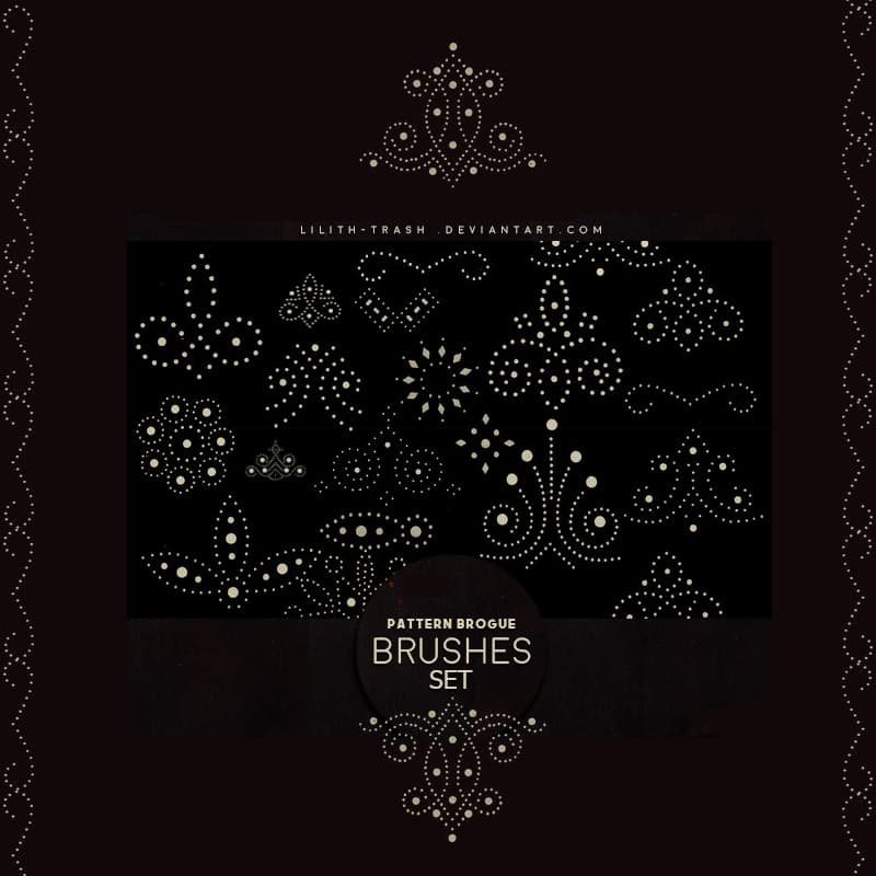 Brogue Pattern Brushes